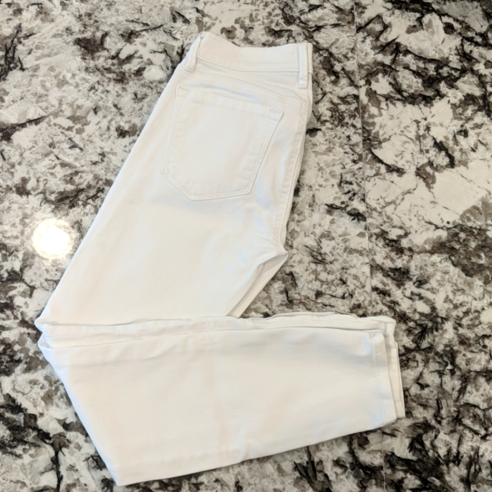 Loft white modern skinny jean ankle